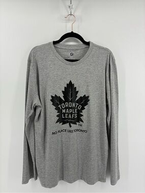 Toronto Maple Leafs NO PLACE LIKE TORONTO Gray Long Sleeve Shirt